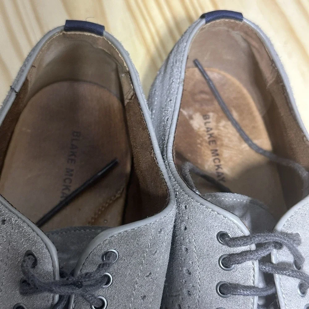 Blake Mckay‎ Carson Wingtip Suede Oxfords Men's Size 9.5 Lace Up Shoes Casual